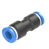 8mm - 6mm union straight reducer push to connect fitting