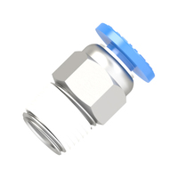 4mm - R 1/8 male connector push to connect fitting