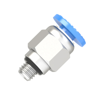 4mm m4 x 0.7 male connector push to connect fitting