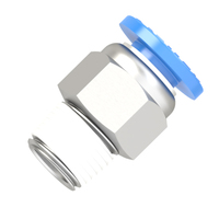5mm - R 1/8 male connector push to connect fitting
