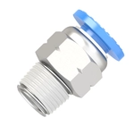 1/4 Inch Tube - 1/16 NPT male connector push to connect fitting