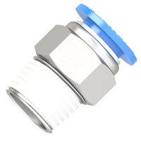 11mm - R 1/2 male connector push to connect fitting