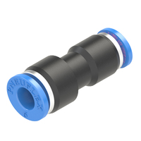 6mm - 4mm union straight reducer push to connect fitting
