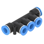 12mm Union Branch Push to Connect Fitting