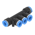 3/8 Inch Tube Union Branch Push to Connect Fitting