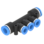10mm - 8mm Union Branch Reducer Push to Connect Fitting