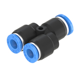 5/16 to 1/4 Inch Tube Union Y Reducer Push to Connect Fitting
