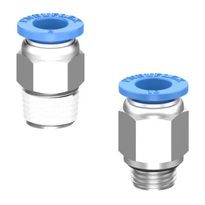 composite push to connect fitting male connector