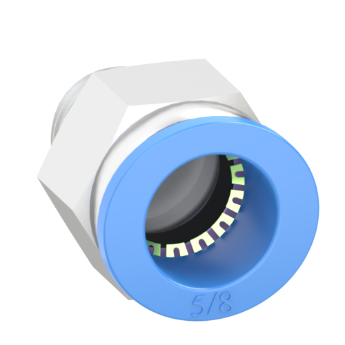 5/8 Inch Tube, G 3/8 Push to Connect Fitting Male Connector