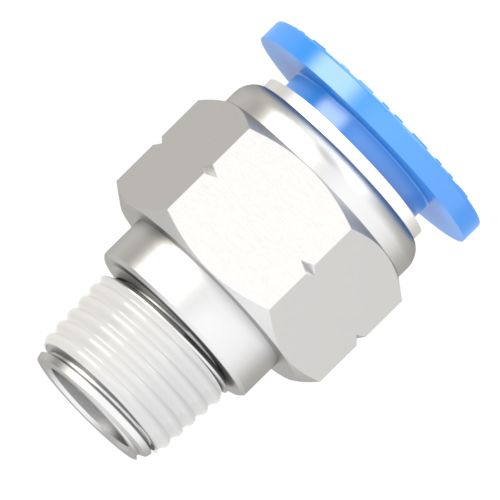 1/2 Inch Tube - 1/4 NPT male connector push to connect fitting