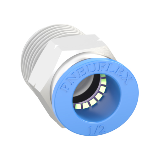 1/2 Inch Tube, 1/2 NPT Push to Connect Fitting Male Connector