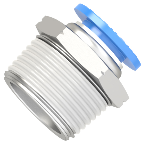 1/2 Inch Tube - 3/4 NPT male connector push to connect fitting