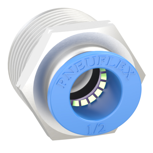 1/2 Inch Tube, 3/4 NPT Push to Connect Fitting Male Connector