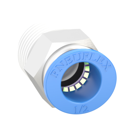 1/2 Inch Tube, R 1/2 Push to Connect Fitting Male Connector