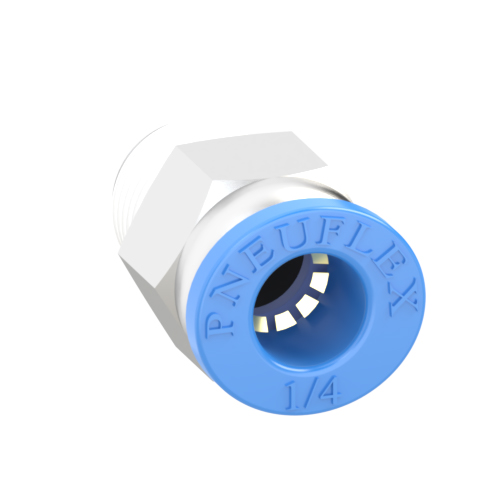 1/4 Inch Tube, R 1/8 Push to Connect Fitting Male Connector