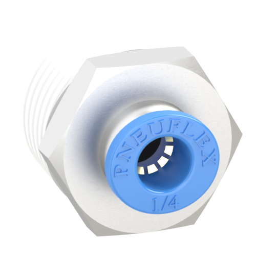 1/4 Inch Tube, R 1/2 Push to Connect Fitting Male Connector