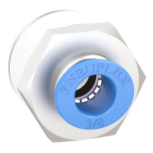 3/8 Inch Tube, R 3/4 Push to Connect Fitting Male Connector