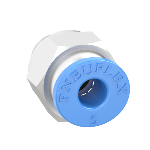 5mm Tube, G 1/8 Push to Connect Fitting Male Connector