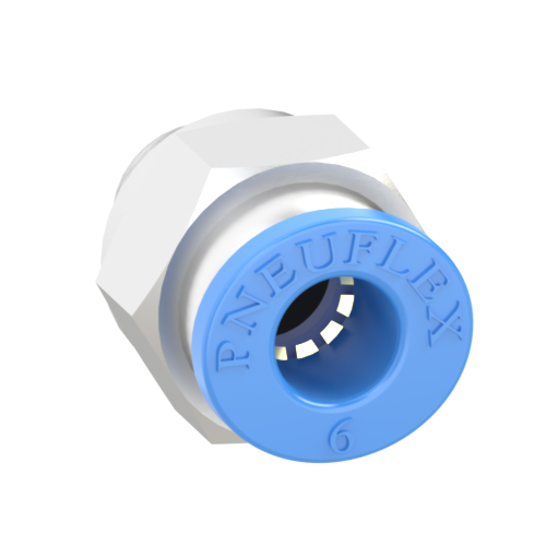 6mm Tube, G 1/8 Push to Connect Fitting Male Connector