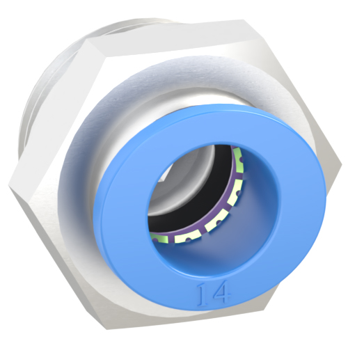 14mm Tube, G 3/4 Push to Connect Fitting Male Connector