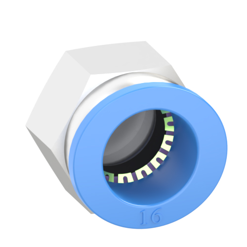 16mm Tube, G 1/4 Push to Connect Fitting Male Connector