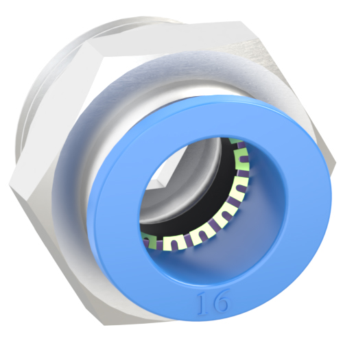 16mm Tube, G 3/4 Push to Connect Fitting Male Connector