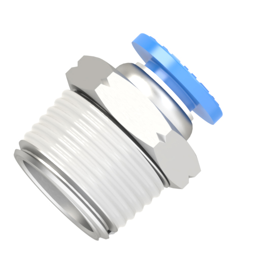 6mm - 3/8 NPT male connector push to connect fitting