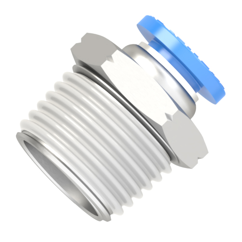 8mm - 1/2 NPT male connector push to connect fitting
