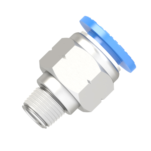10mm - 1/8 NPT male connector push to connect fitting