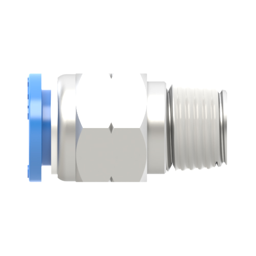 VelVac DOT Air Brake Fitting, 1/4 Inch Tube To 1/4 Inch NPT Male Connector, 2 Pack