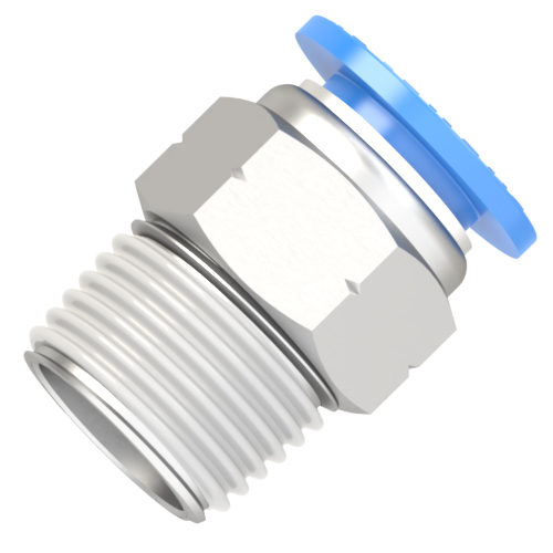 12mm - 1/2 NPT male connector push to connect fitting