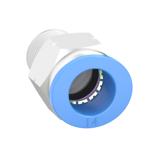 14mm Tube, 3/8 NPT Push to Connect Fitting Male Connector