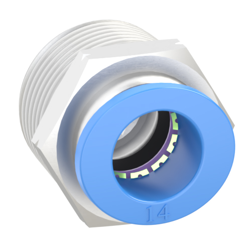 14mm Tube, 3/4 NPT Push to Connect Fitting Male Connector