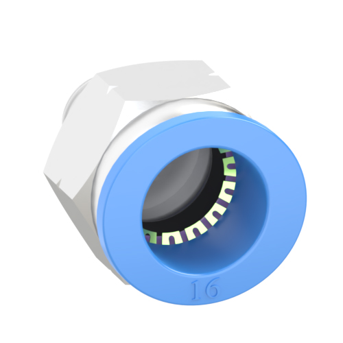 16mm Tube, 1/4 NPT Push to Connect Fitting Male Connector