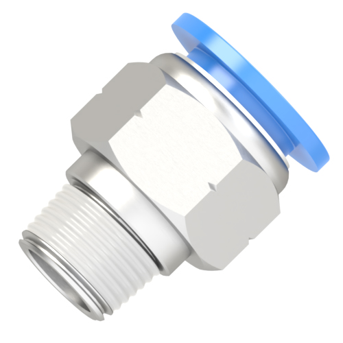 16mm - 3/8 NPT male connector push to connect fitting