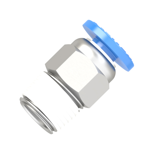 4mm - R 1/8 male connector push to connect fitting