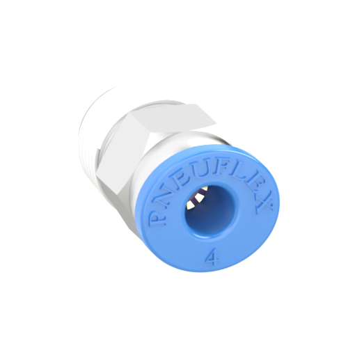 4mm Tube, R 1/8 Push to Connect Fitting Male Connector