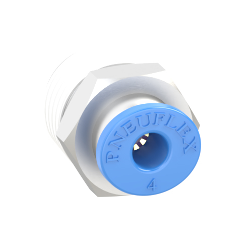 4mm Tube, R 1/4 Push to Connect Fitting Male Connector
