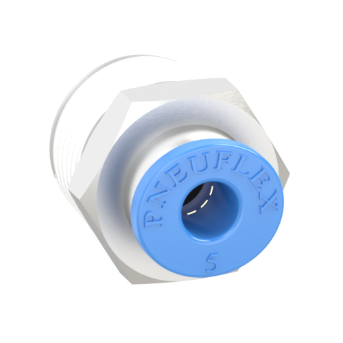 5mm Tube, R 3/8 Push to Connect Fitting Male Connector
