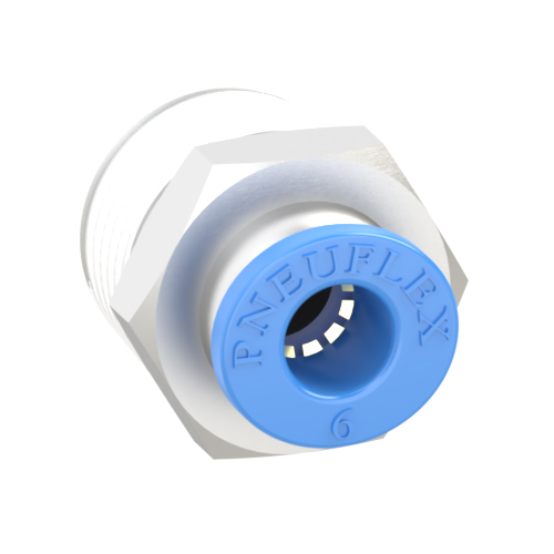 6mm Tube, R 3/8 Push to Connect Fitting Male Connector