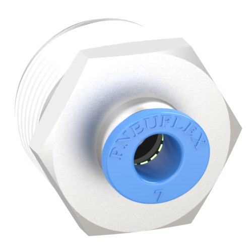 7mm Tube, R 3/4 Push to Connect Fitting Male Connector