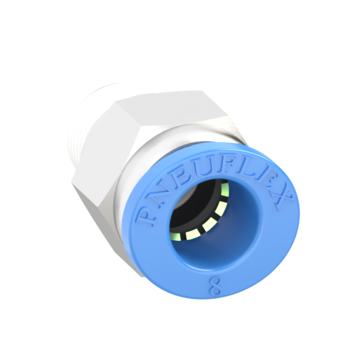 8mm Tube, R 1/8 Push to Connect Fitting Male Connector