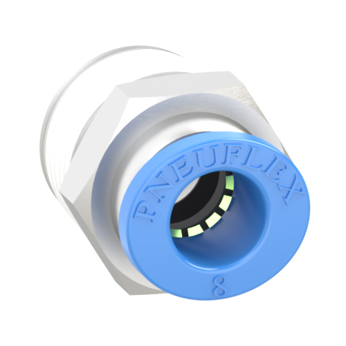 8mm Tube, R 3/8 Push to Connect Fitting Male Connector