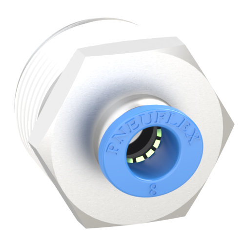 8mm Tube, R 3/4 Push to Connect Fitting Male Connector