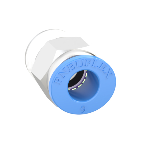 9mm Tube, R 3/8 Push to Connect Fitting Male Connector