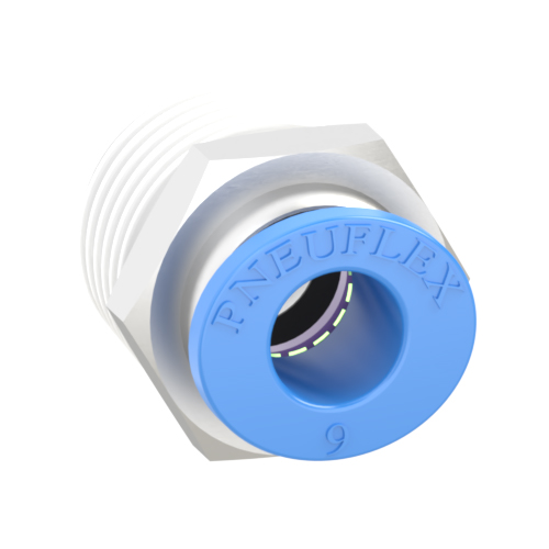 9mm Tube, R 1/2 Push to Connect Fitting Male Connector