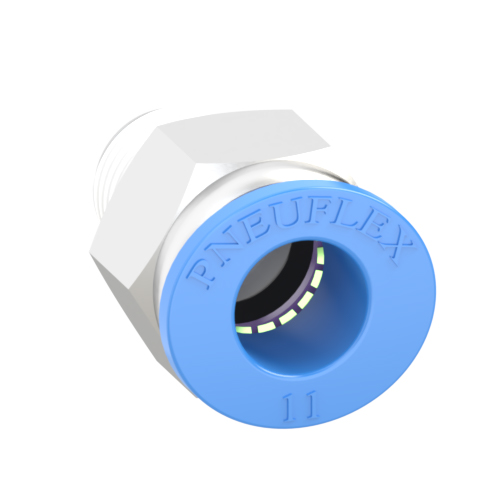 11mm Tube, R 1/4 Push to Connect Fitting Male Connector