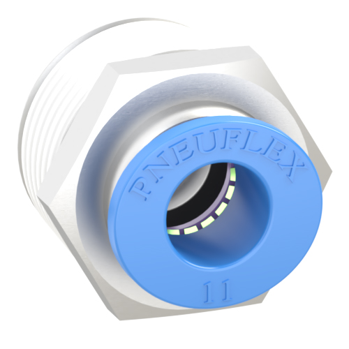11mm Tube, R 3/4 Push to Connect Fitting Male Connector