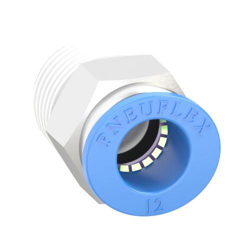 12mm Tube, R 1/2 Push to Connect Fitting Male Connector