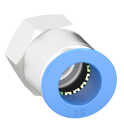 15mm Tube, G 3/8 Push to Connect Fitting Female Connector
